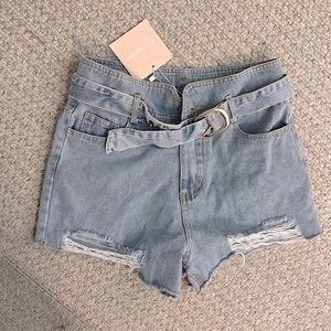 Kittenish jean shorts